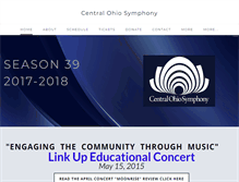 Tablet Screenshot of centralohiosymphony.org